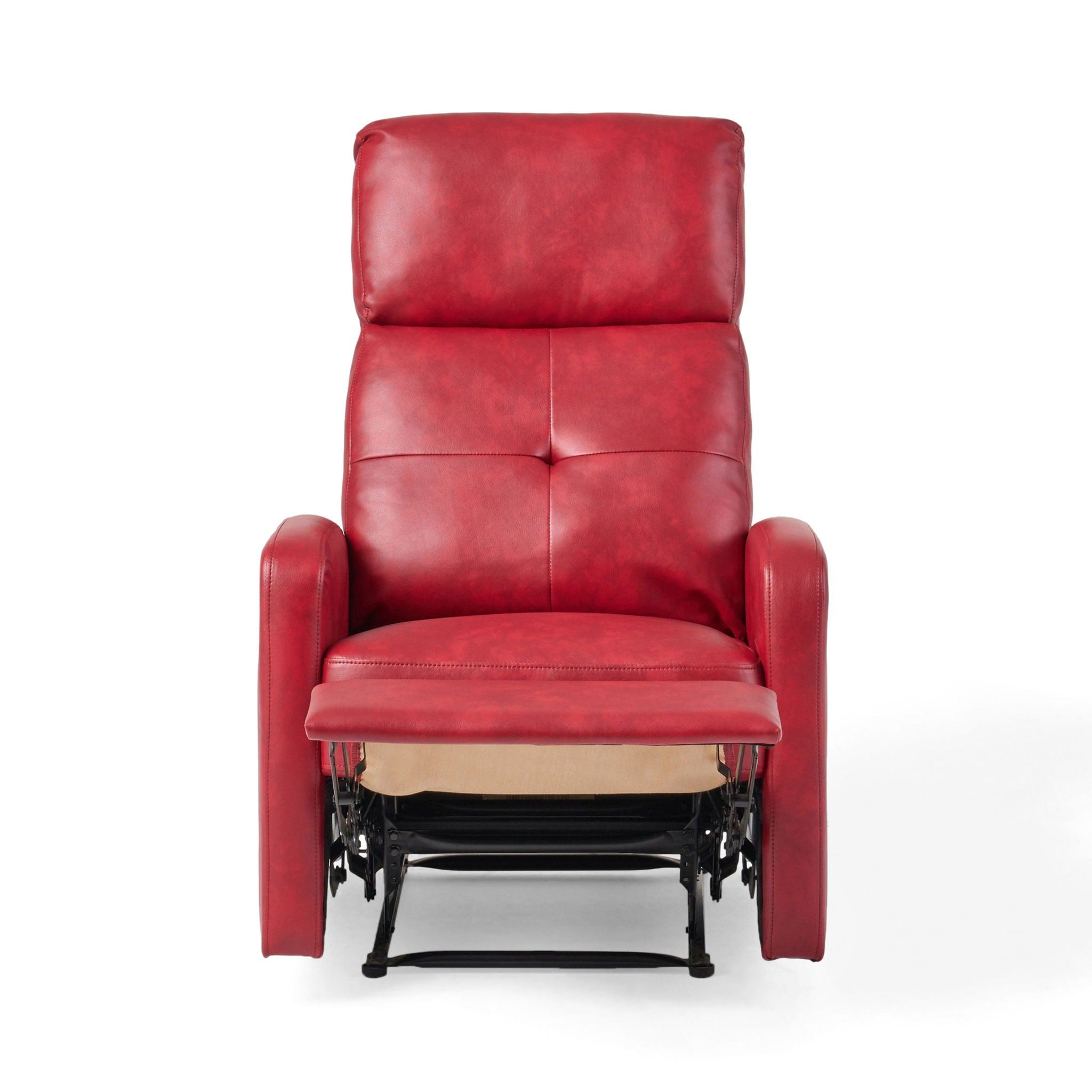 Contemporary Recliner Chair With Push Back Function