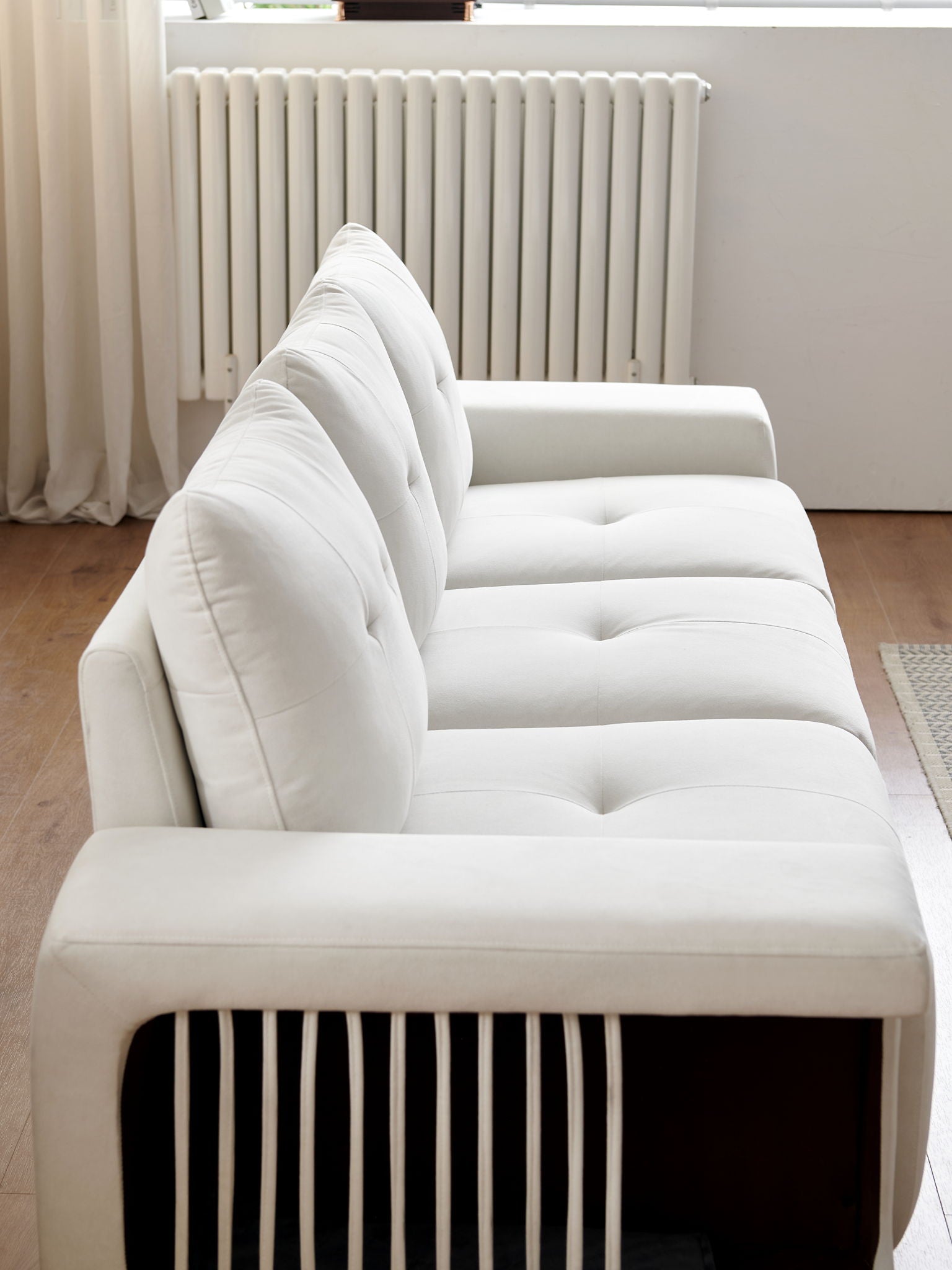 3 Seater Sofa Couch For Living Room, Modern Couches For Small Space, Cat Nest Sofa, For Cat Friendly, Comfy Couch With Waterproof And Cat Scratch Resistant Fabric