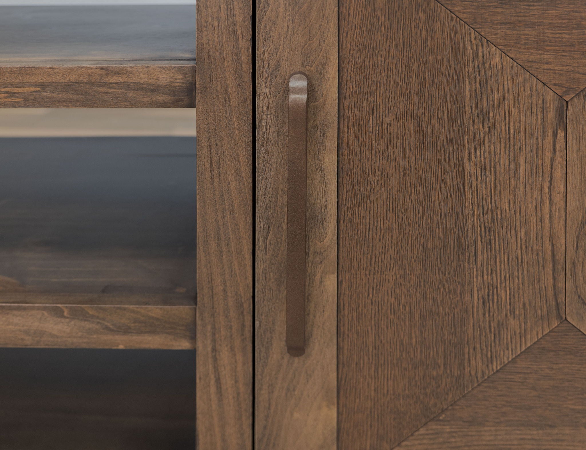 Novus lodge - 2 Doors TV Stand - Walnut Brown