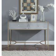 ACME Wisteria - Accent Table - Mirrored & Rose Gold | Meri Furniture