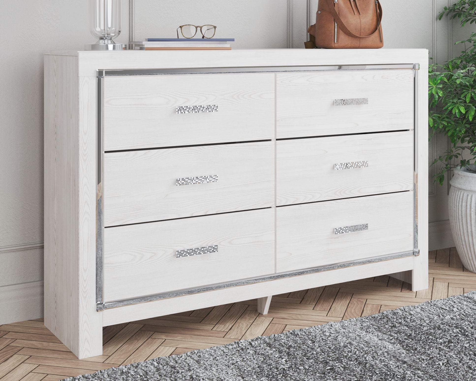 Ashley Furniture Altyra - Dresser, Mirror | Meri Furniture
