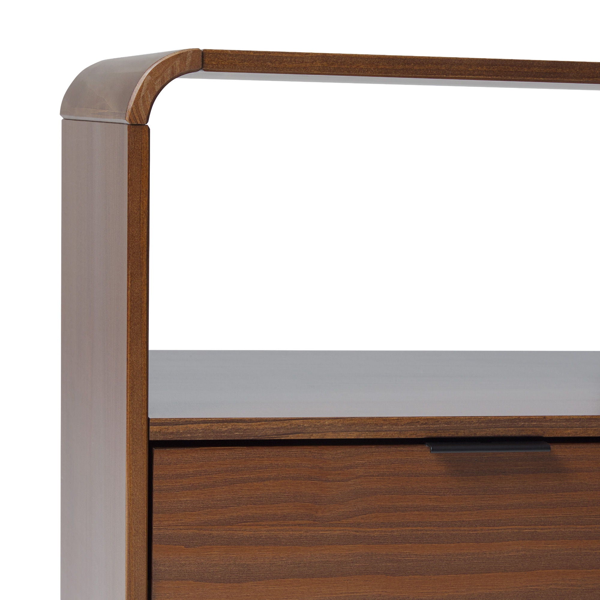 Modern Minimalist Curved Top Nightstand