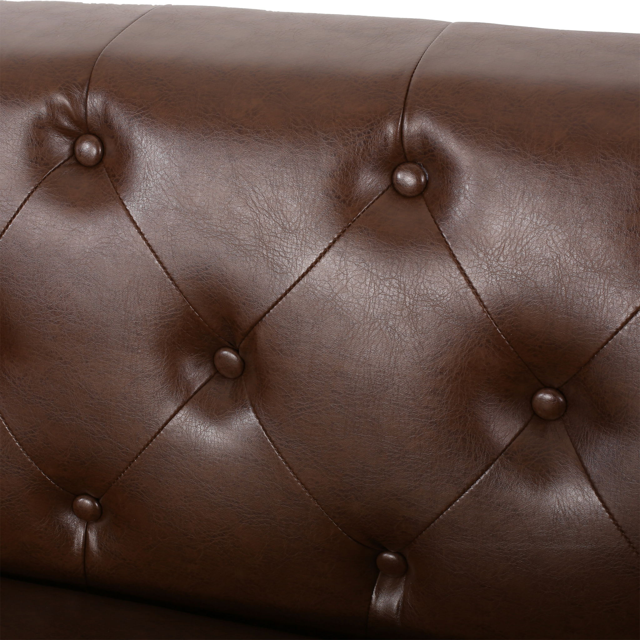 Contemporary 3 Seater Sofa With Tufted Design