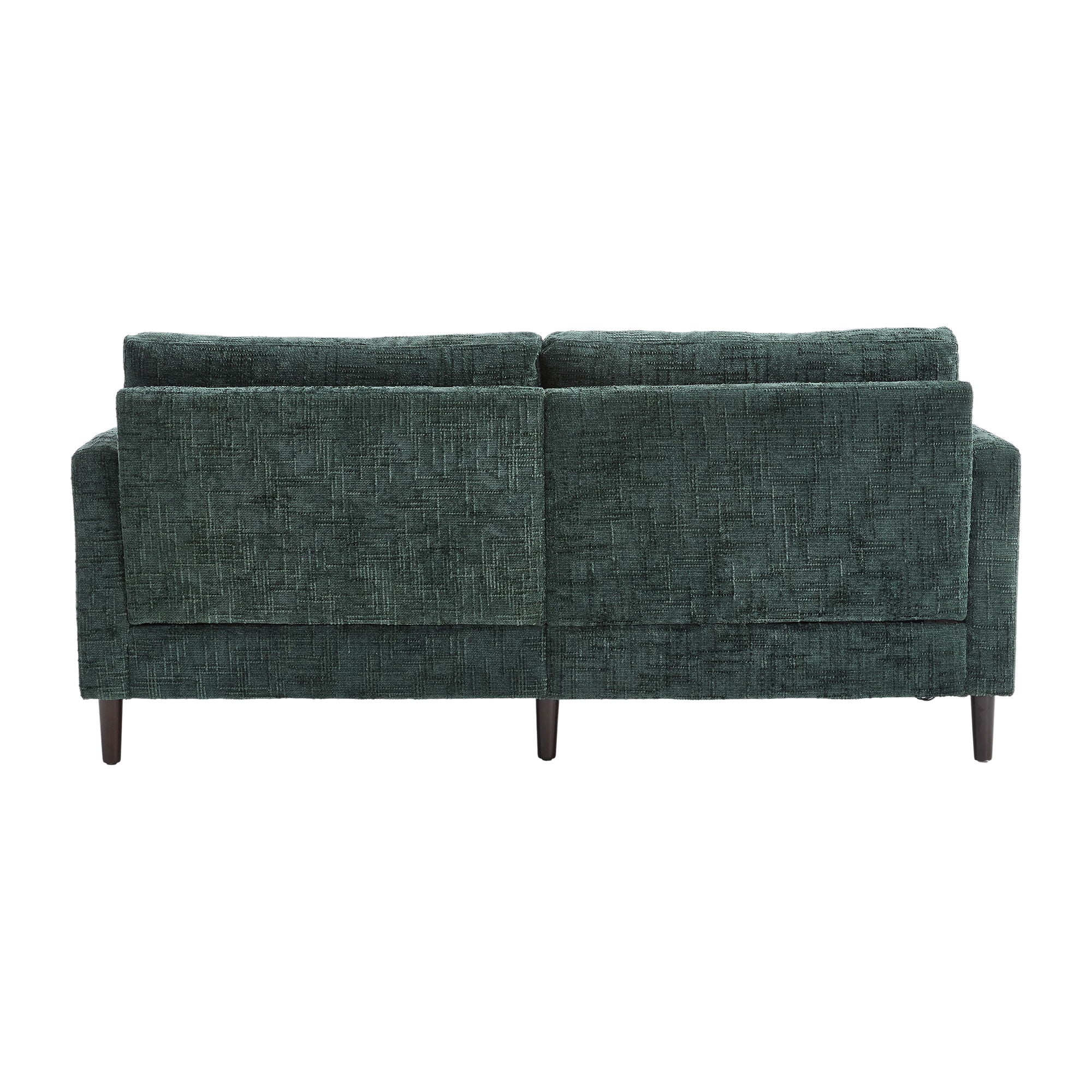 Chenille 2 Seater Sofa With LED Light, USB Charging Port, And Storage Bag