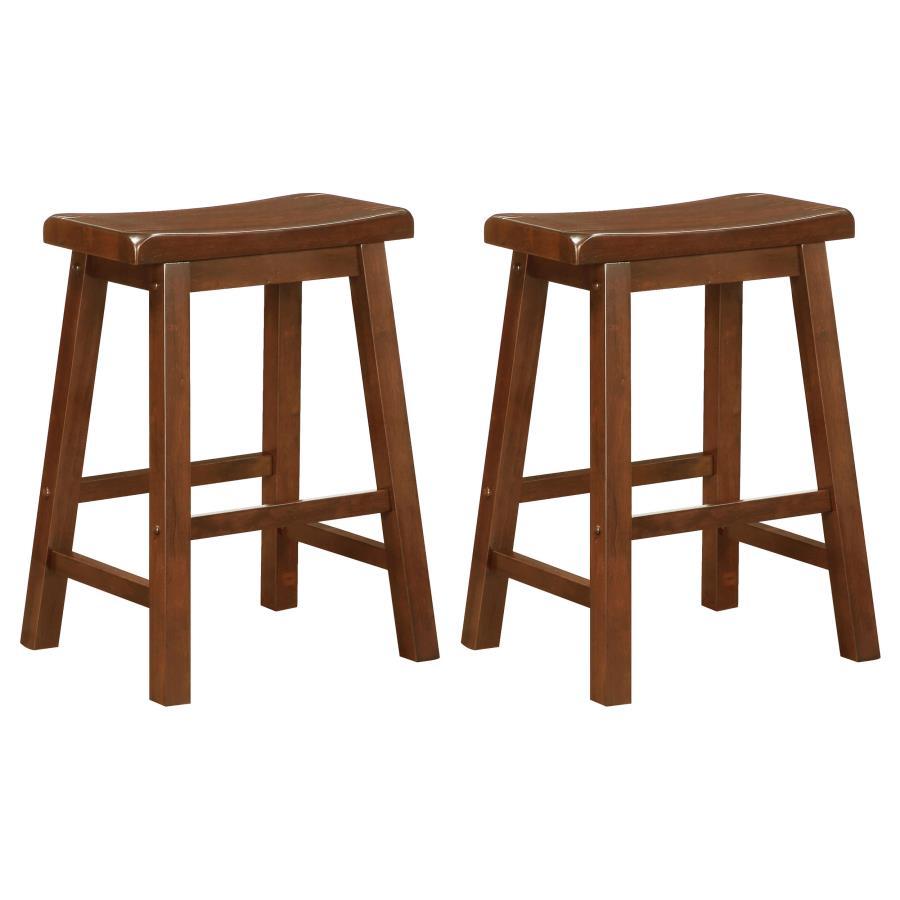 Coaster Fine Furniture Durant - Wood Backless Counter Stool (Set of 2) | Meri Furniture