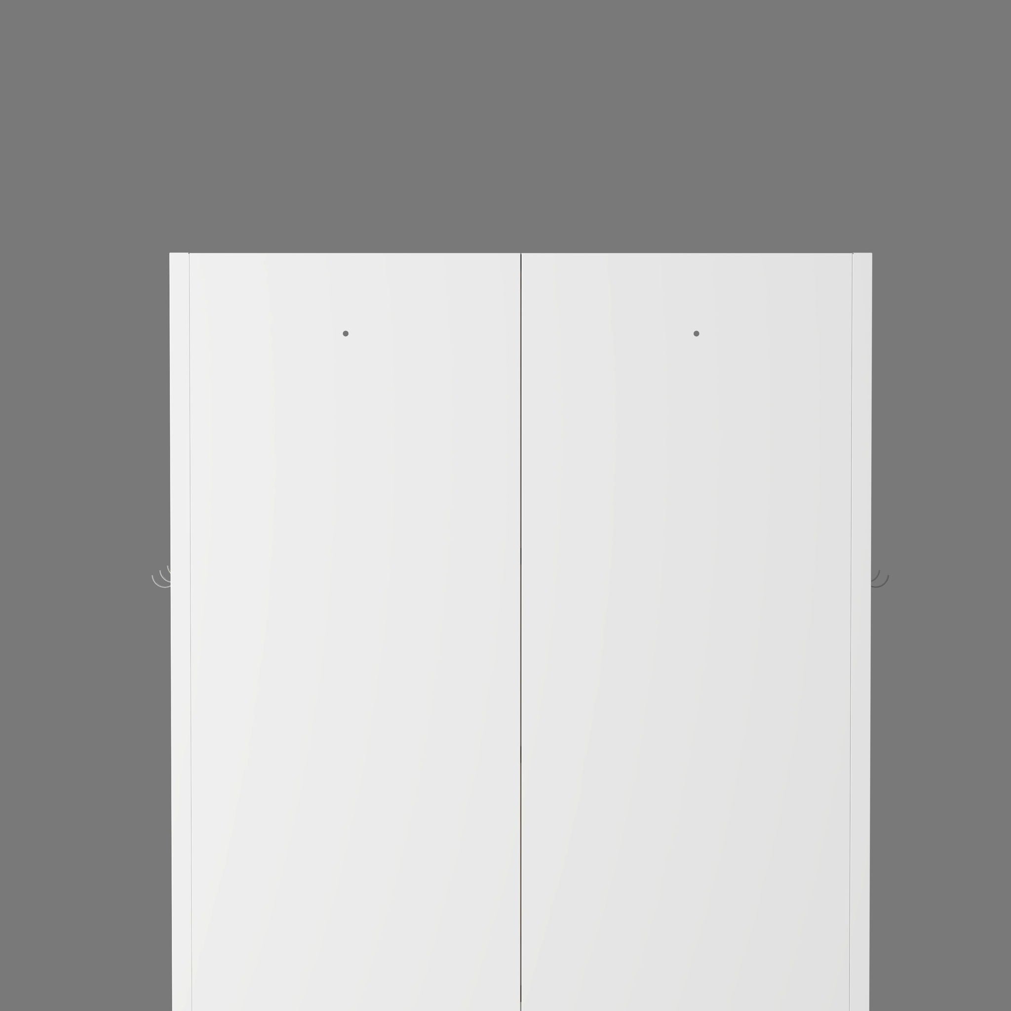 Kitchen Pantry Cabinet Tall Storage With Adjustable Shelves, Heavy Duty Stainless Steel Frame - White