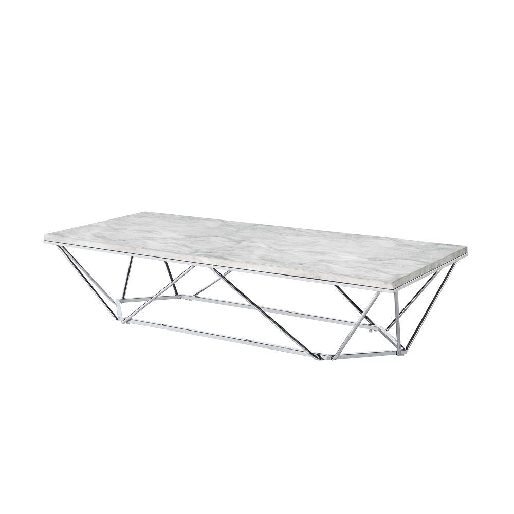 ACME Luz - Coffee Table - White | Meri Furniture