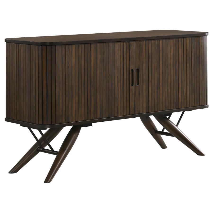 Coaster Fine Furniture Wes - 2 Door Sideboard Buffet Storage Cabinet - Dark Walnut | Meri Furniture