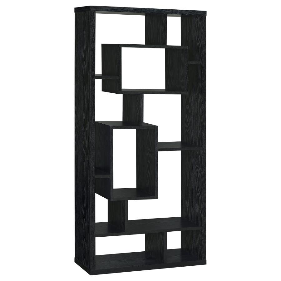 Coaster Fine Furniture Linbrook - 8-Shelf Bookshelf - Black Oak | Meri Furniture