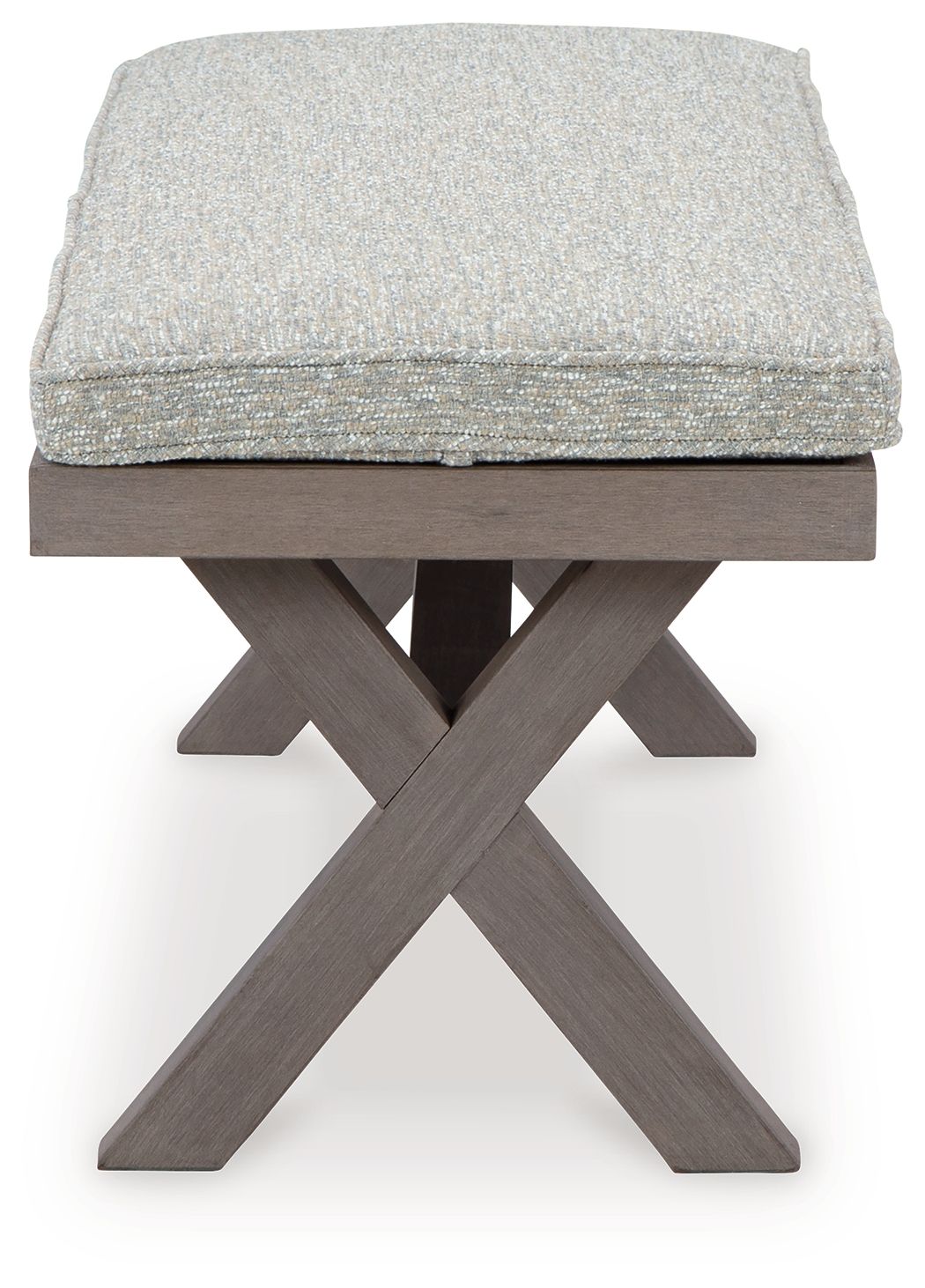 Signature Design by Ashley® Hillside Barn - Gray / Brown - Bench With Cushion | Meri Furniture
