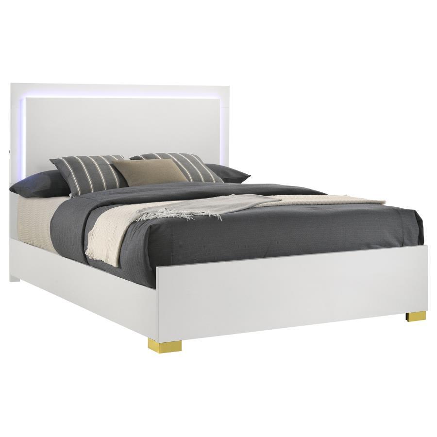 Coaster Fine Furniture Marceline - Wood LED Panel Bed | Meri Furniture