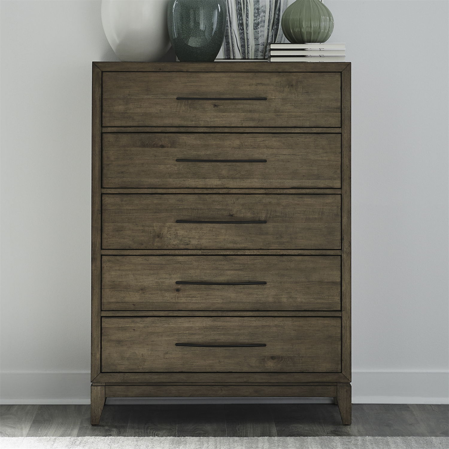 Shaker Lakes - 5 Drawer Chest - Harvest Brown