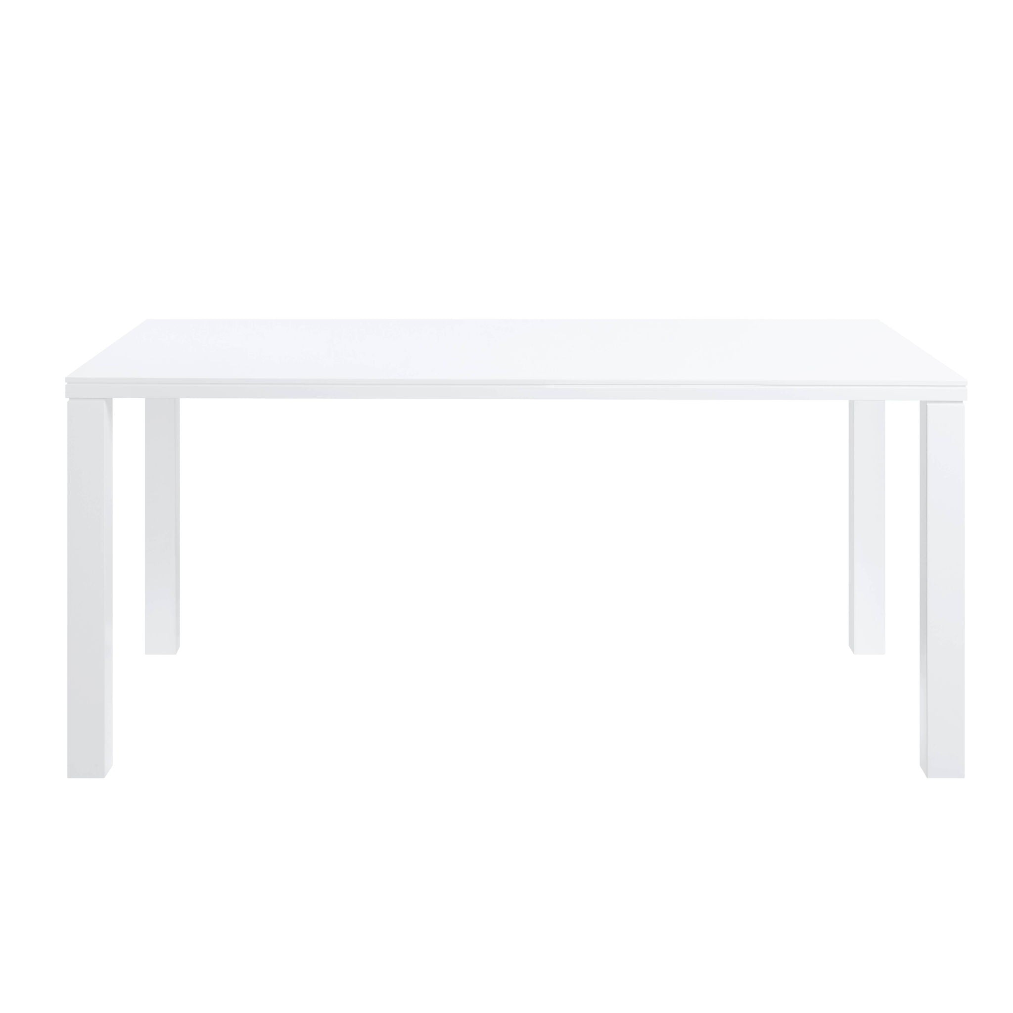 Pagan - High Gloss Dining Table - White