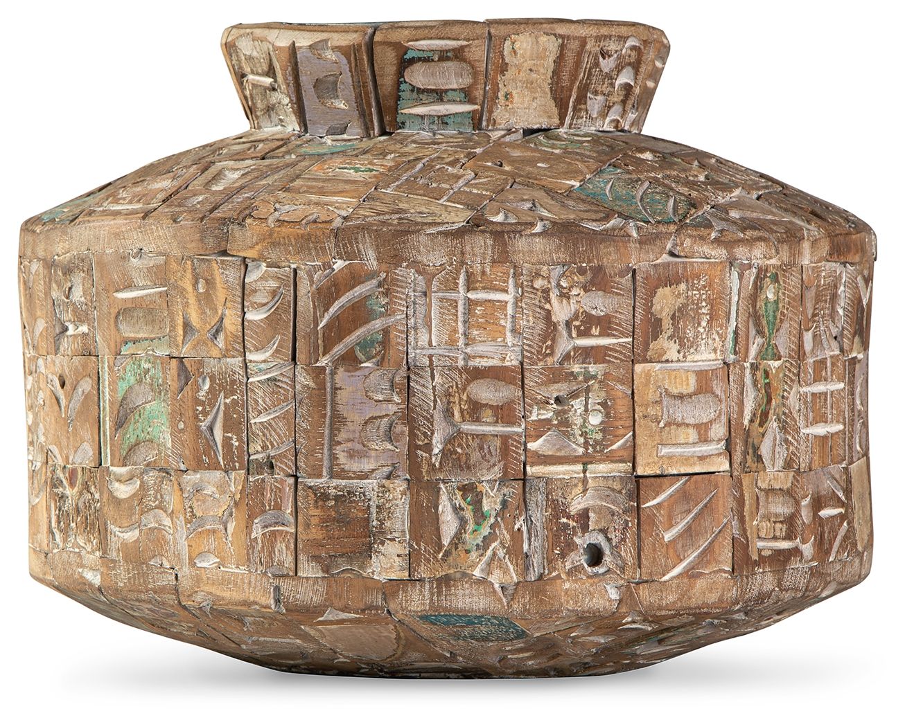 Signature Design by Ashley® Meltland - Natural / Black - Vase - Square | Meri Furniture