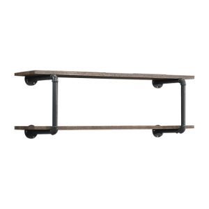 ACME Brantley - Wall Shelf - Antique Oak & Sandy Gray Finish | Meri Furniture