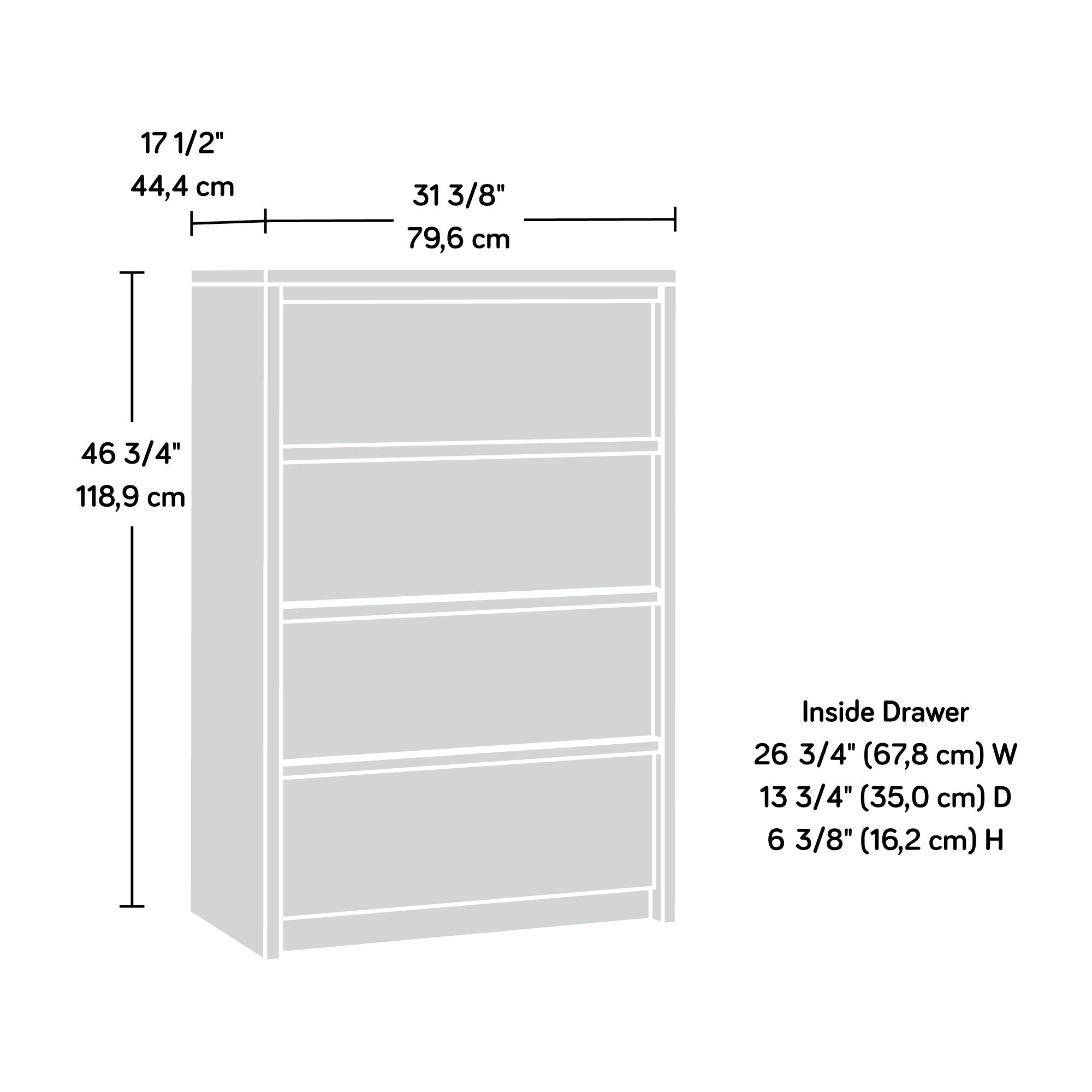 Harvey Park 4-Drawer Chest in Grand Walnut