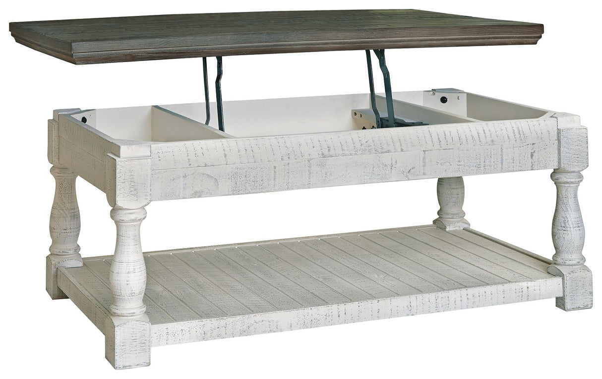 Ashley Furniture Havalance - Gray / White - Lift Top Cocktail Table | Meri Furniture