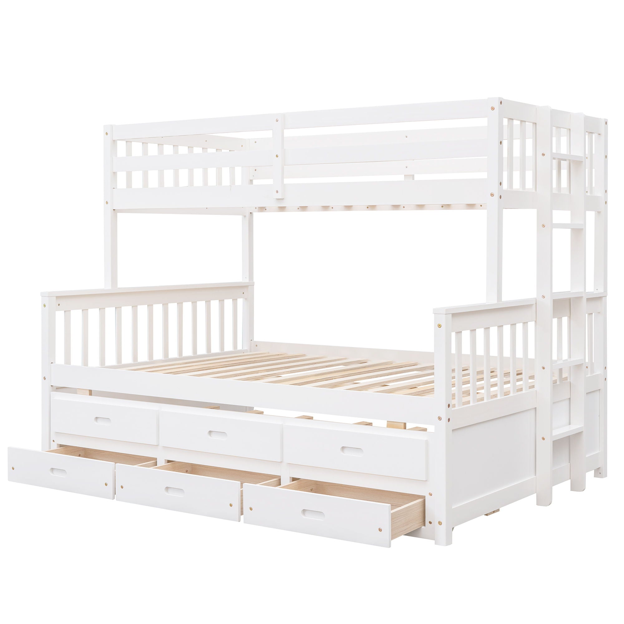 Bunk Bed With Twin Size Trundle And Drawers