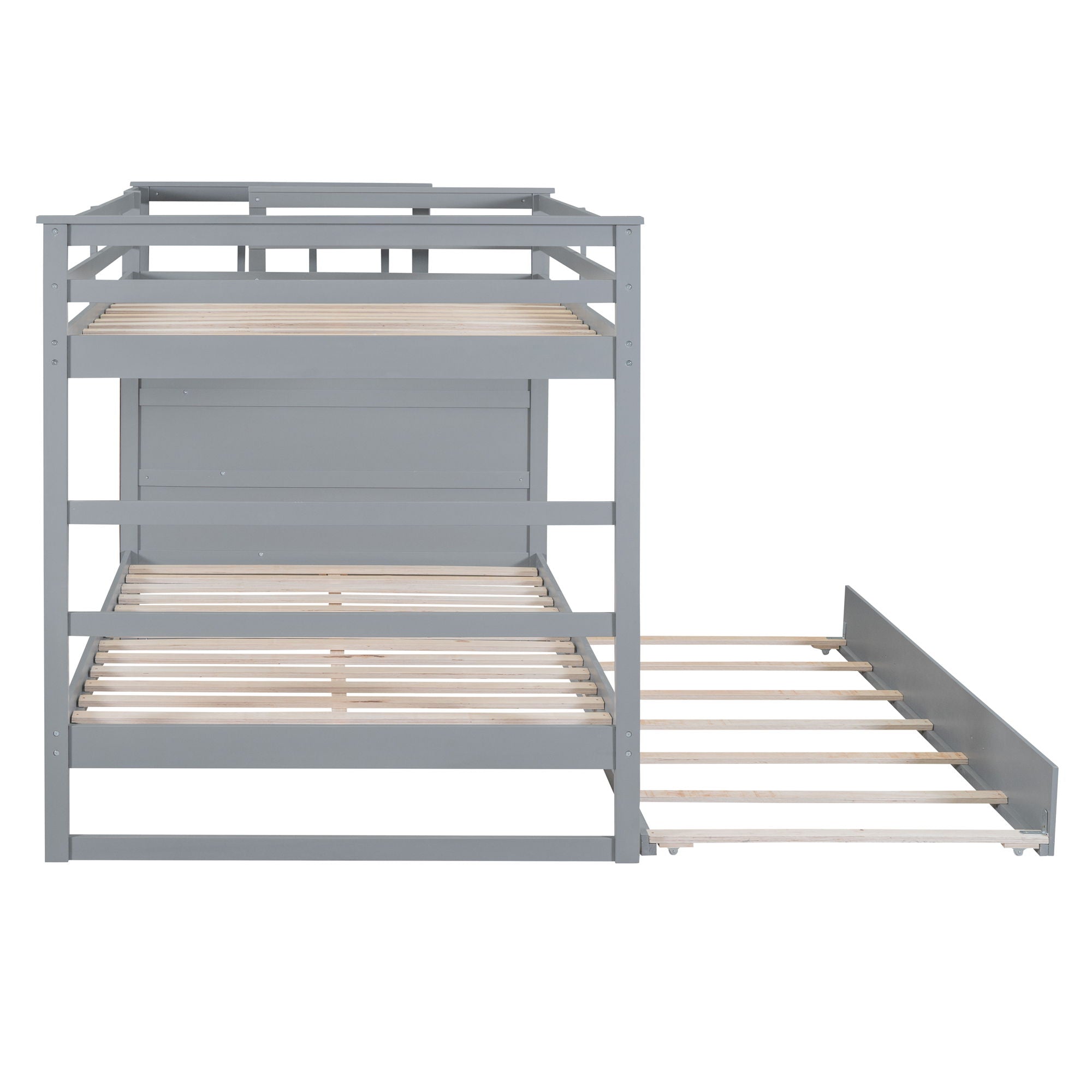 Bunk Bed With Twin Size Trundle And Staircase