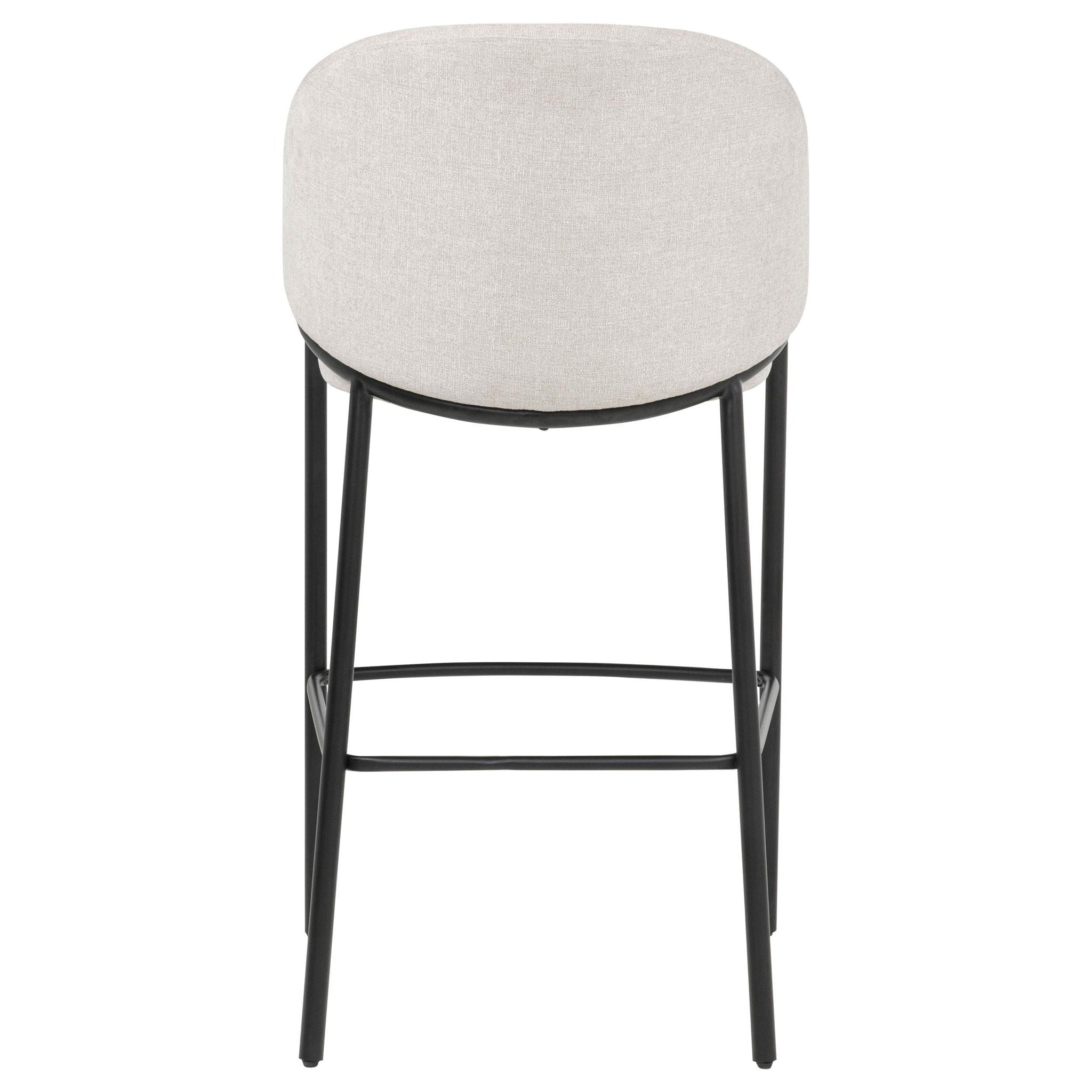Chadwick Fabric Upholstered Bar Chair Beige (Set of 2)