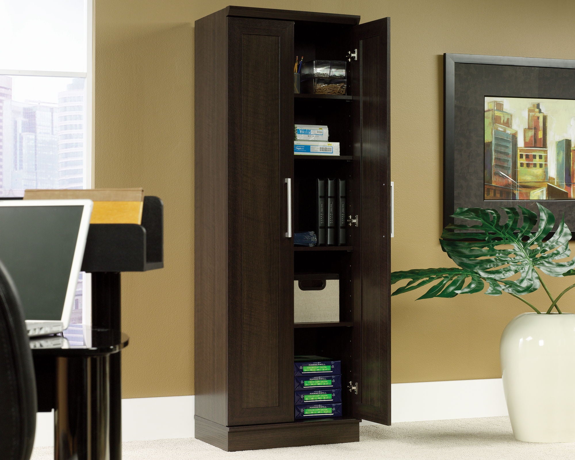 Storage Cabinet in Dakota Oak