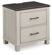 Signature Design by Ashley® Darborn - Gray / Brown - Two Drawer Night Stand | Meri Furniture