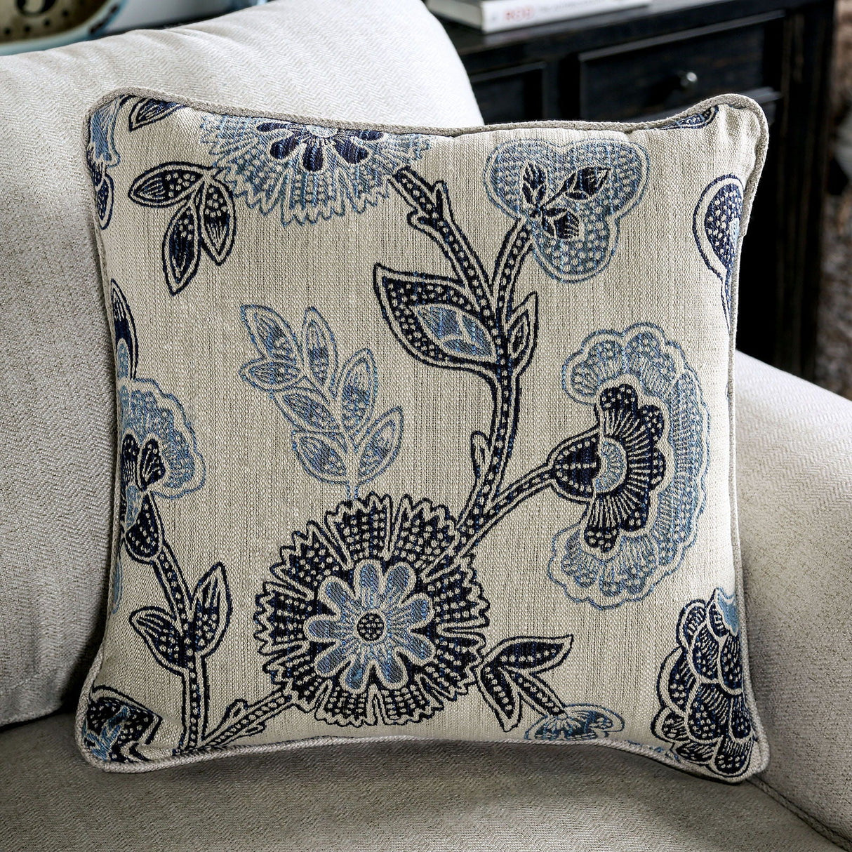 Furniture of America Nash - Sofa - Ivory | Meri Furniture