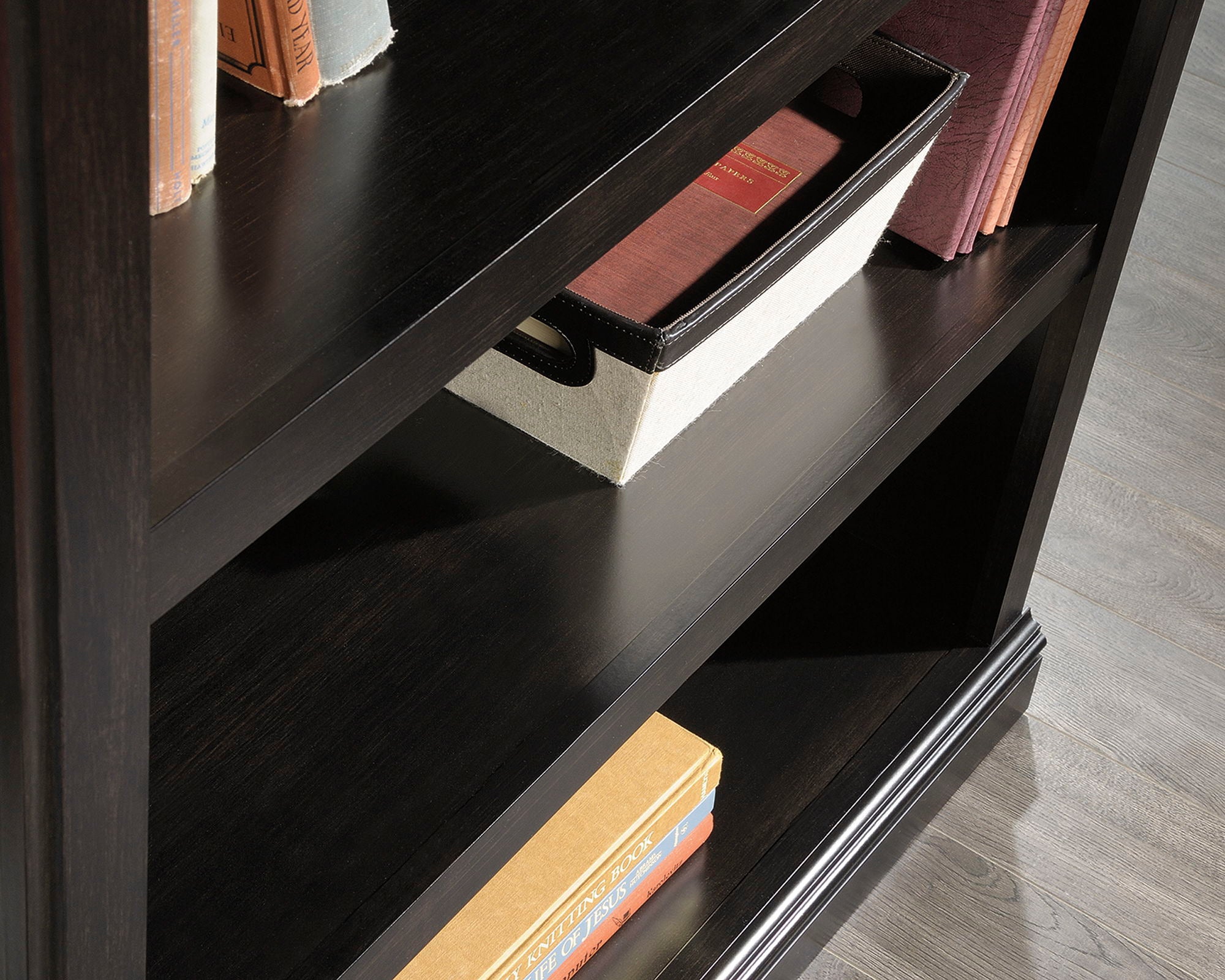 3-Shelf Bookcase Estate Black
