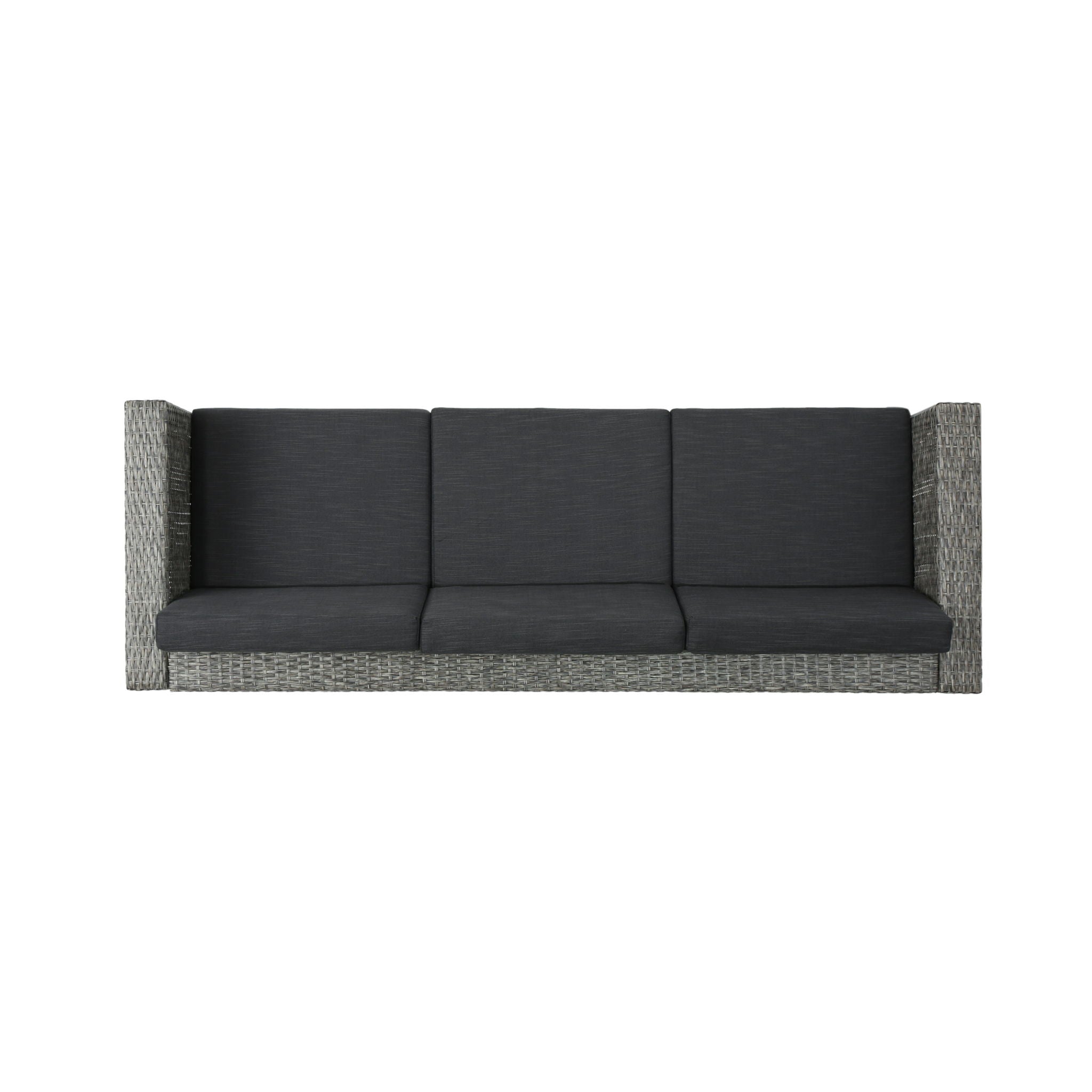 Thalassa - Outdoor 3 Seater Sofa With Removable Cushions And Steel Frame