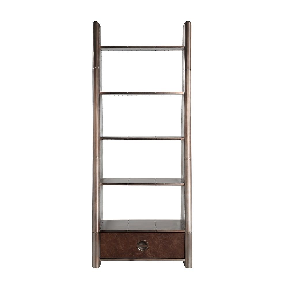 ACME Brancaster - Bookcase - Aluminum | Meri Furniture