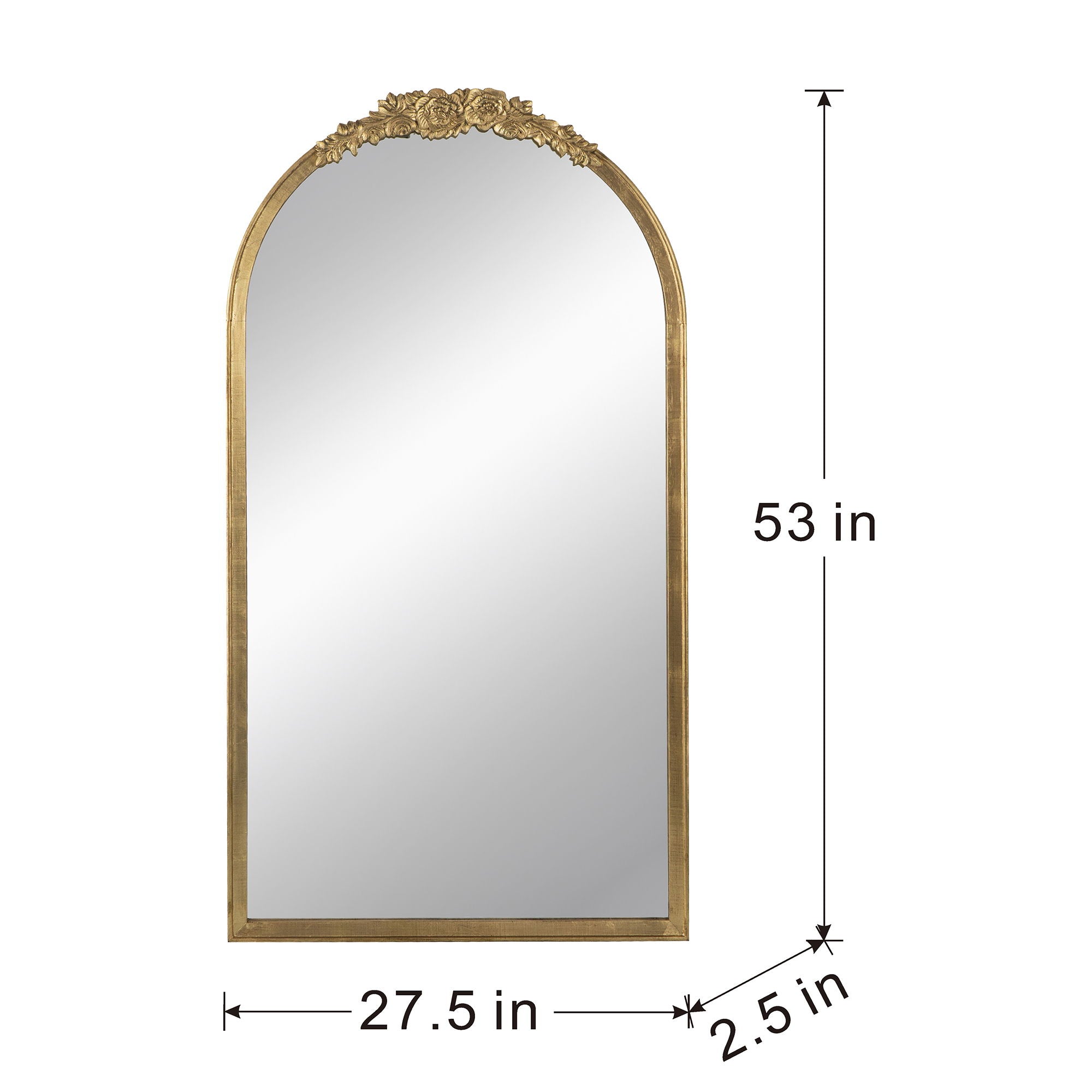 Wood Floor Mirror, Full Body Mirror Dressing Make Up Mirror For Bathroom