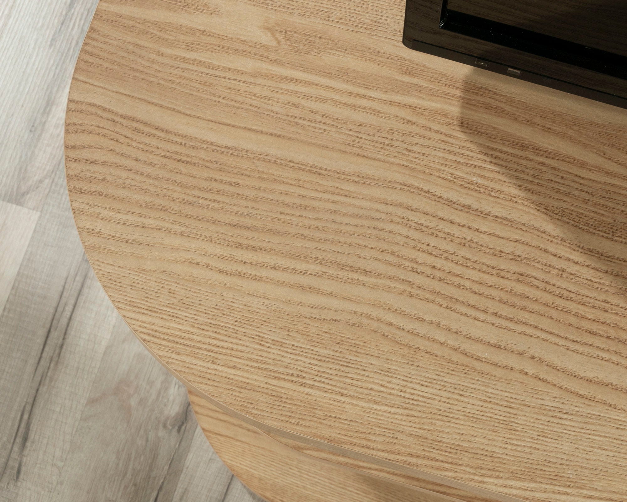 Modern TV Credenza with Doors in Harmony Ash