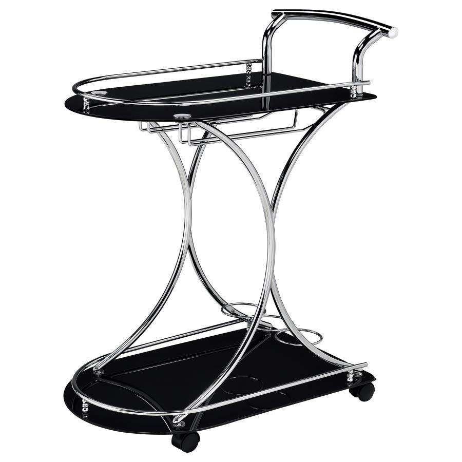 Coaster Fine Furniture Elfman - 2-Shelve Serving Cart | Meri Furniture