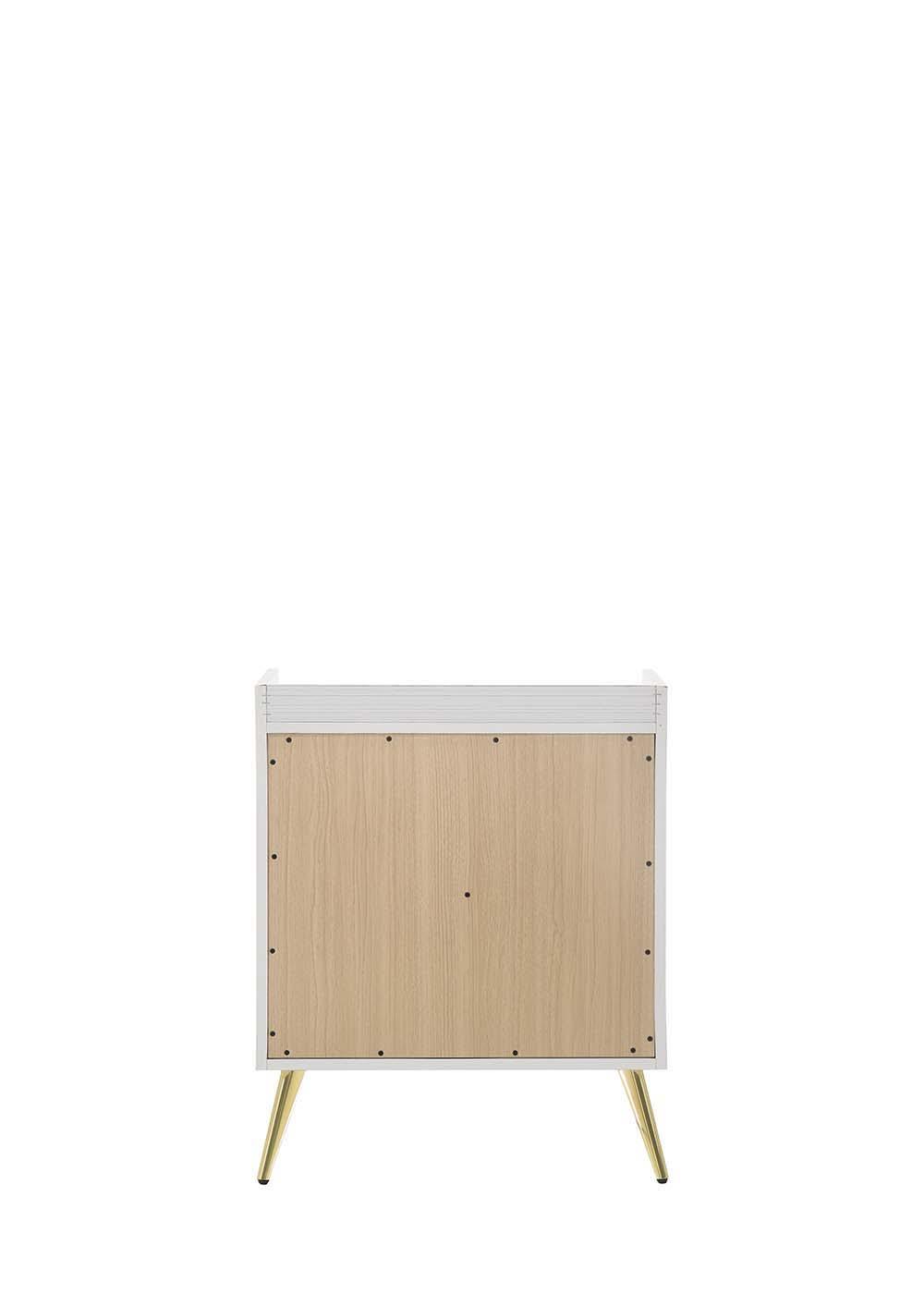 ACME Zeena - Nightstand - White Finish | Meri Furniture