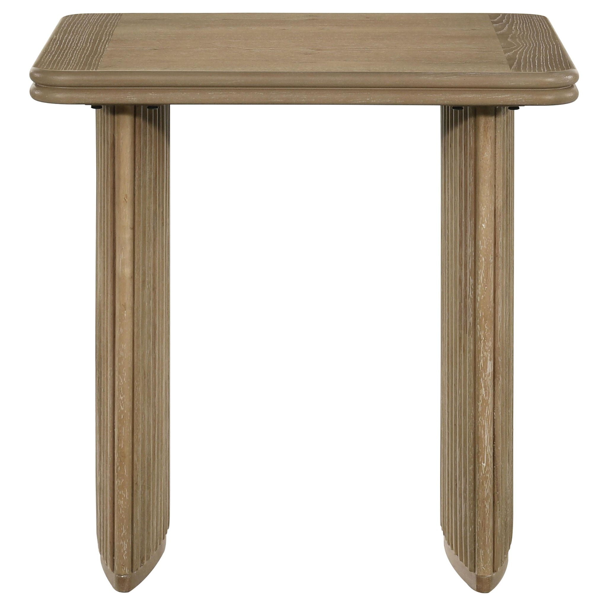Adina 2-piece Wood Coffee Table Set Distressed Light Brown