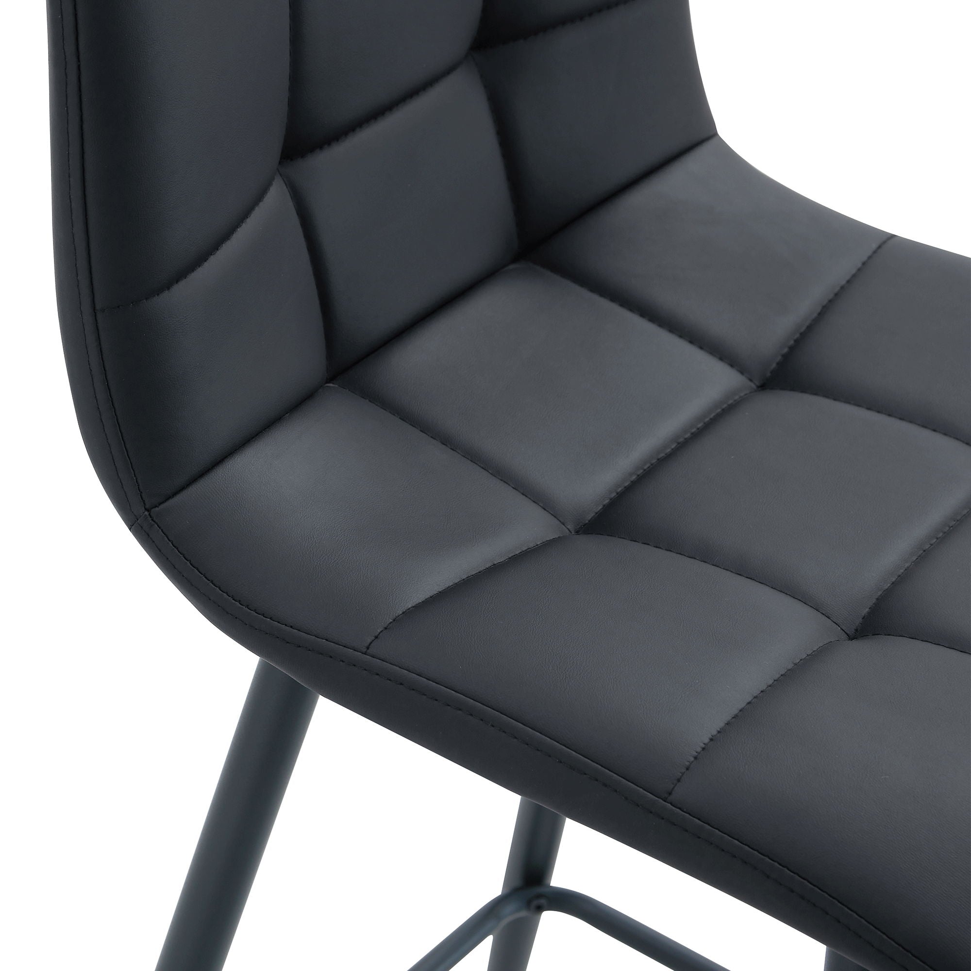 Bar Chair Set Comfortable With Metal Legs And Ergonomic Design