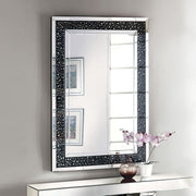 Nysa - 47" X 32" Accent Mirror - Mirrored & Faux Crystals