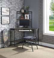 ACME Brantley - Office Chair - Antique Oak & Sandy Gray Finish | Meri Furniture