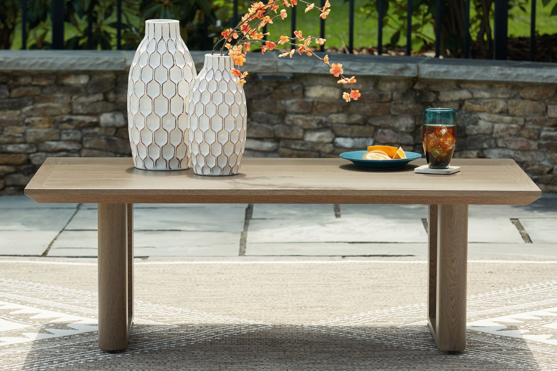 Signature Design by Ashley® Serene Bay - Dark Brown - Rectangular Cocktail Table | Meri Furniture