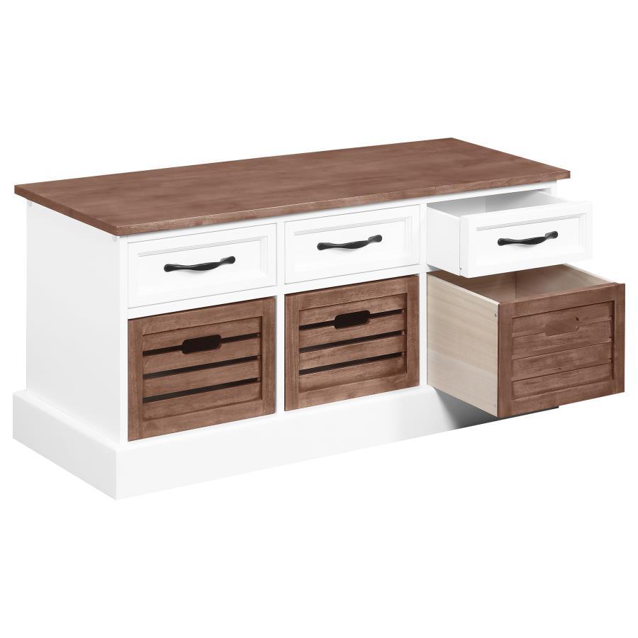 Coaster Fine Furniture Alma - 3-Drawer Storage Bench | Meri Furniture