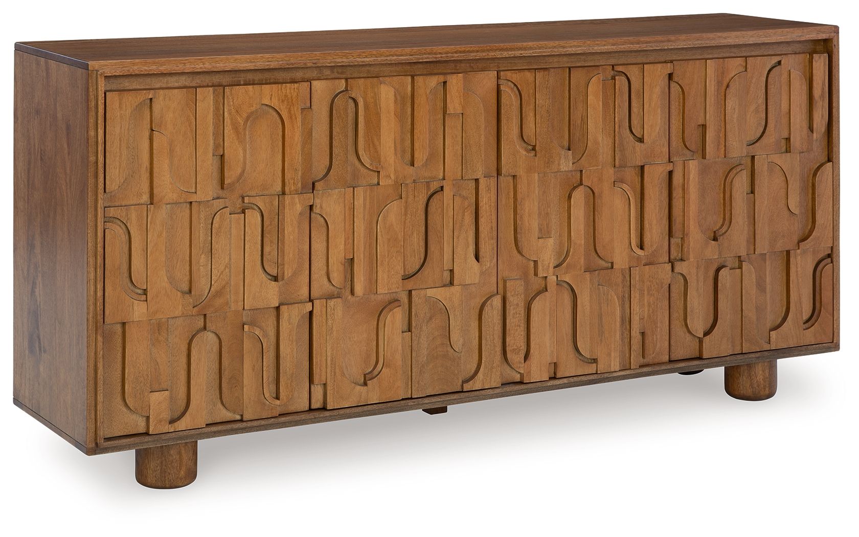 Signature Design by Ashley® Gadburg - Medium Brown - Accent Cabinet | Meri Furniture
