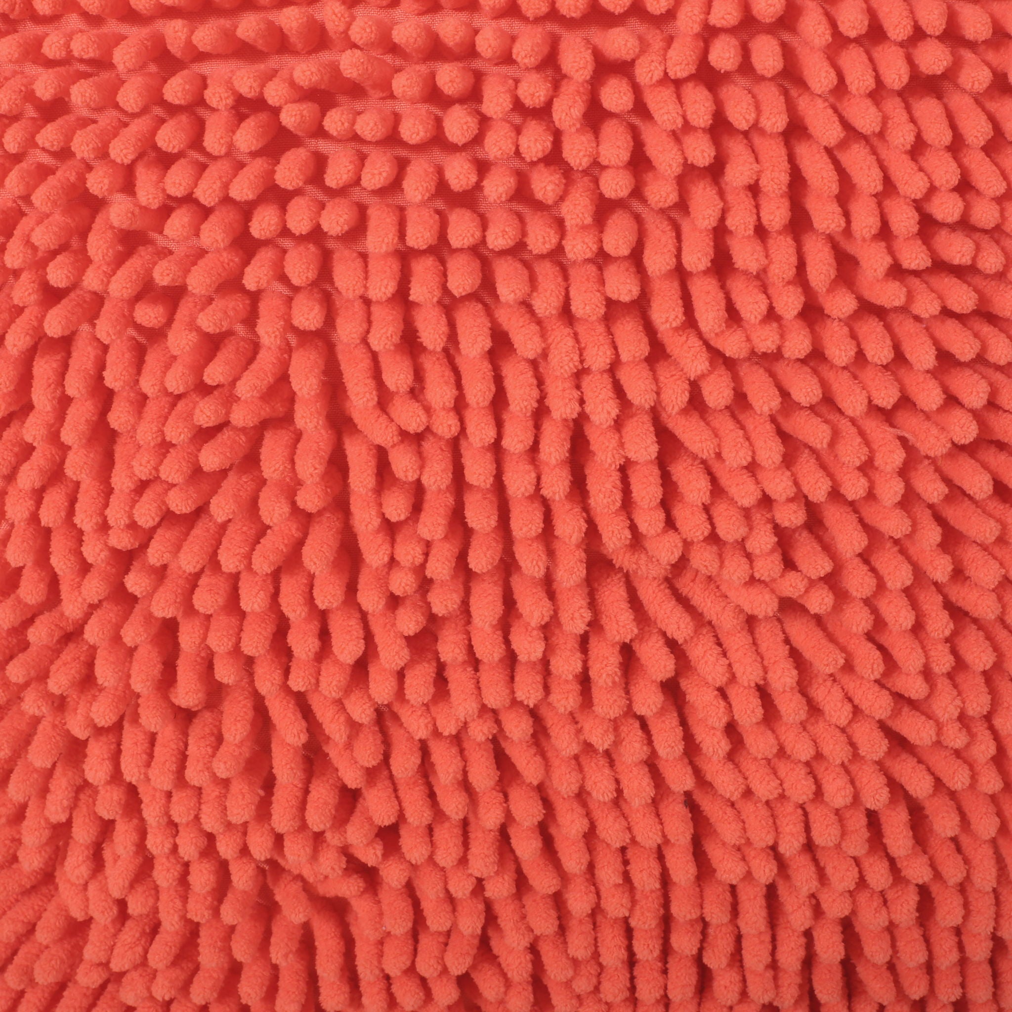 Sunny - Square Pouf, Versatile Ottoman Or Floor Cushion - Coral