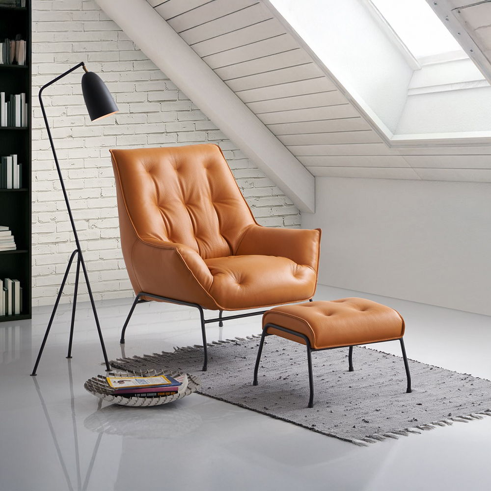 Zusa - Accent Chair & Ottoman