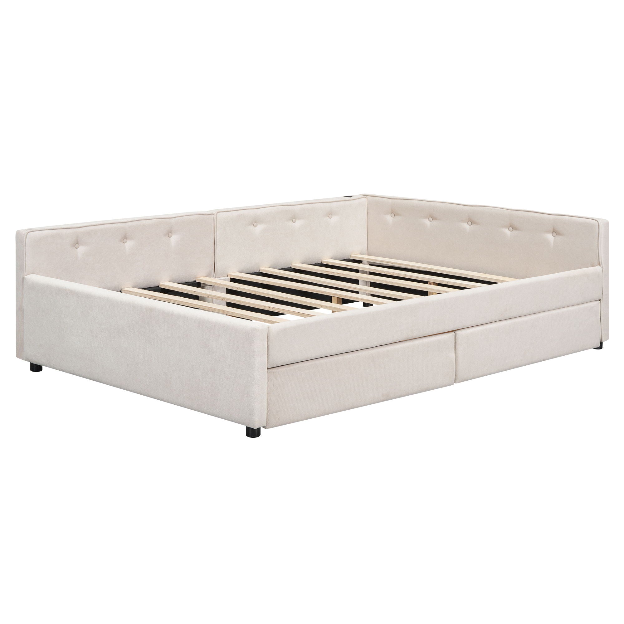 Platform Bed With USB Ports