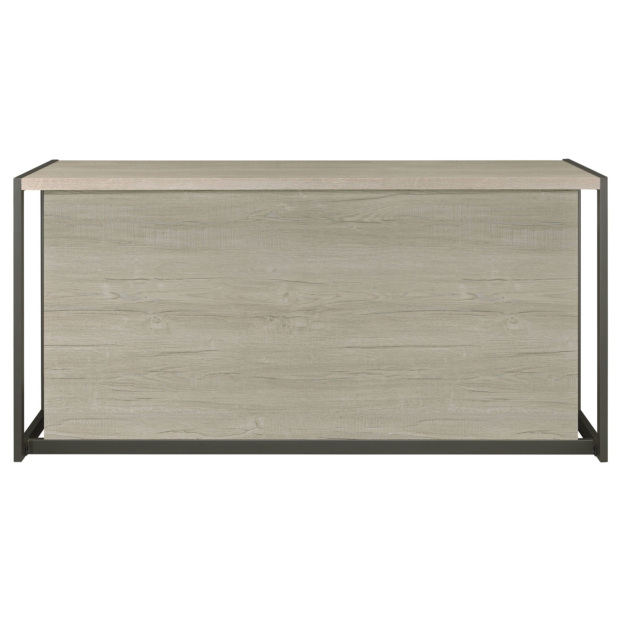 Brisley - Office Desk With Adjustable Keyboard Tray And 3 Drawer Storage - Beige / Gray