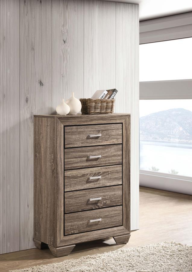 Coaster Fine Furniture Kauffman - 5-Drawer Bedroom Chest | Meri Furniture