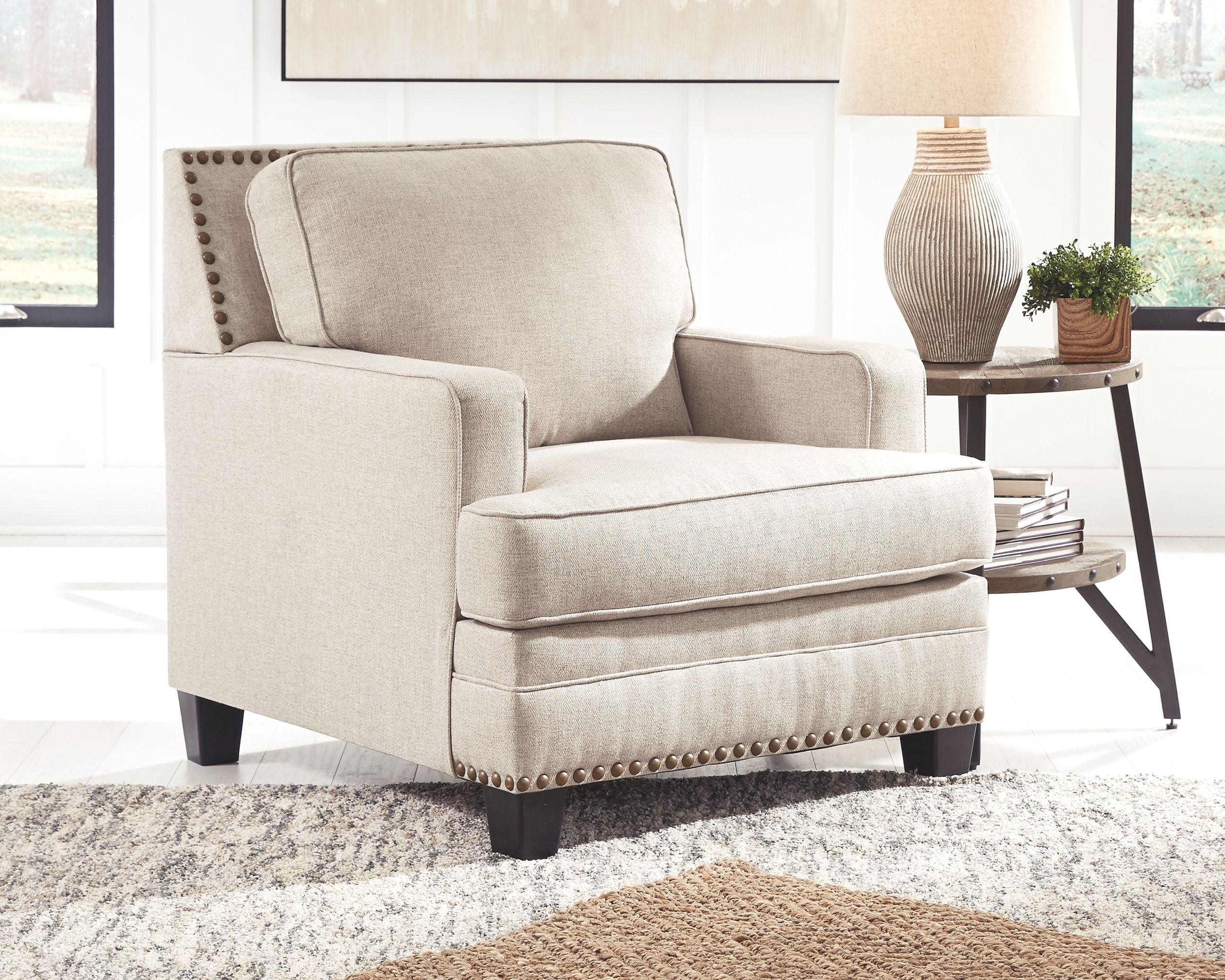 Ashley Furniture Claredon - Linen - Chair | Meri Furniture