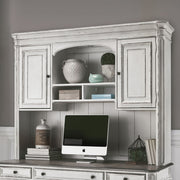 Liberty Furniture Magnolia Manor - Jr Executive Credenza Hutch - White | Meri Furniture