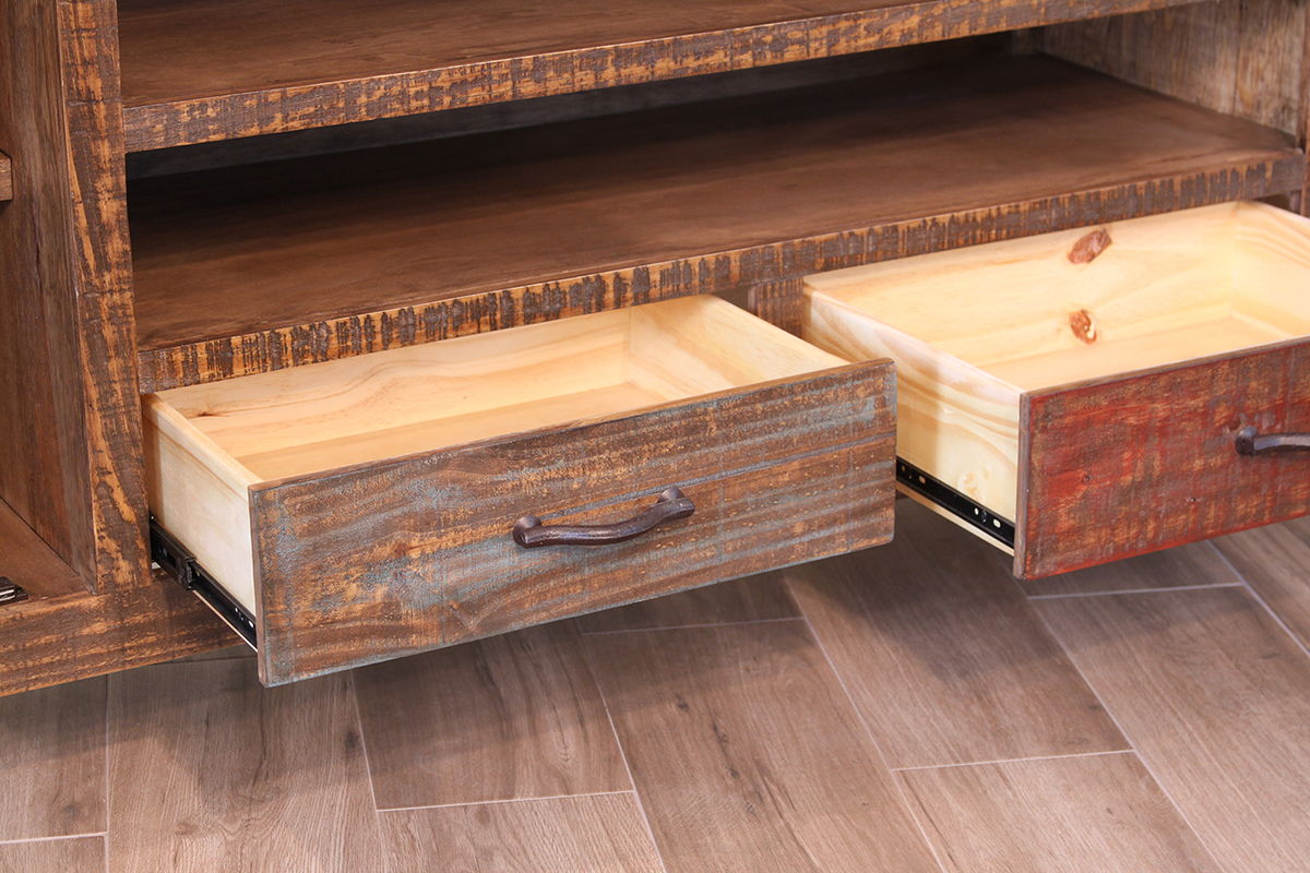International Furniture Direct Antique - TV Stand with Drawers | Meri Furniture
