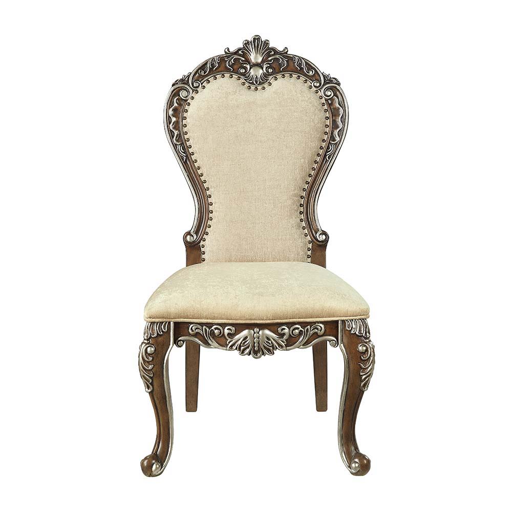 ACME Latisha - Side Chair (Set of 2) - Antique Oak Finish | Meri Furniture